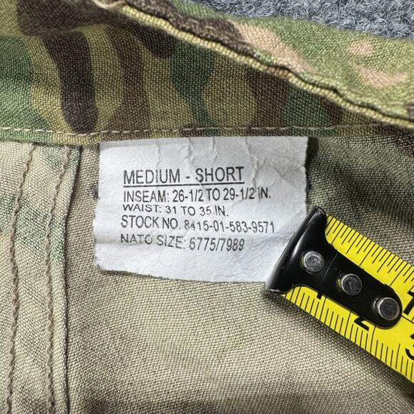 USAF US Army Aircrew Combat Pants Trousers Multicam OCP Medium Short 32x30 (#1) - Picture 9 of 11